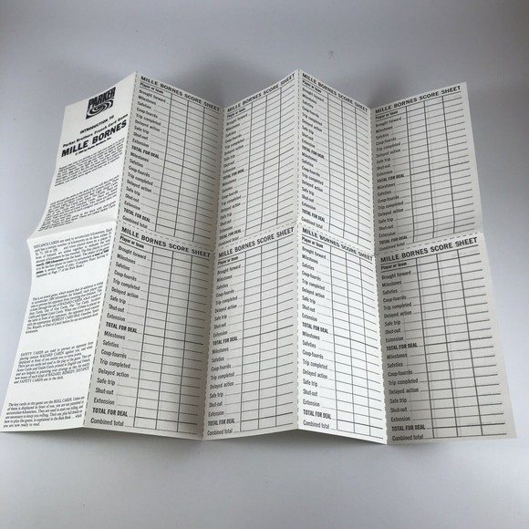 Vintage Mille Bornes Card Game - Parker Brothers 1971 Complete Sealed - Picture 9 of 9